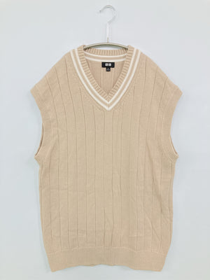 UNIQLO/ユニクロ/ベスト/トップス/ベージュ/M