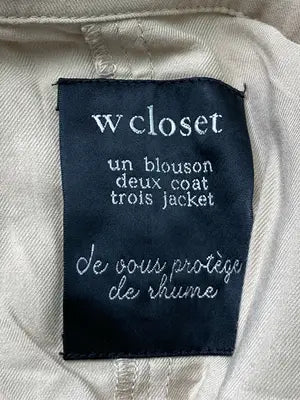 w closet/ダブルクローゼット/トレンチコート/ジャケット/アウター/ベージュ/F