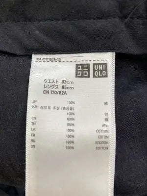 UNIQLO/ユニクロ/チノパンツ/パンツ/ネイビー/ウエスト82cm   レングス85cm   CN 170/82A