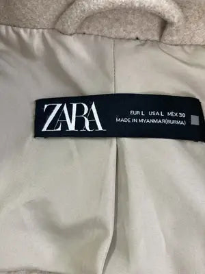ZARA/ザラ/チェスターコート/ジャケット/アウター/ベージュ/L