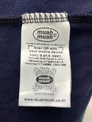 muah muah/ムーアムーア/Tシャツ/カットソー/トップス/ネイビー/FREE