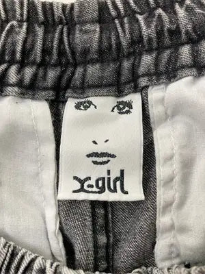 X-GIRL/エックスガール/デニムパンツ/パンツ/グレー/XS