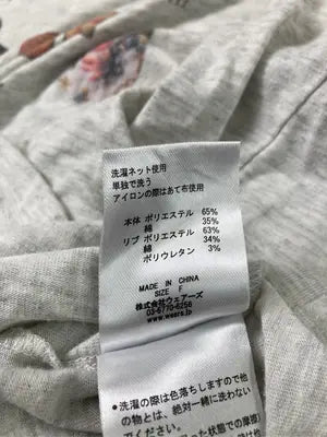 w closet/ダブルクローゼット/Tシャツ/カットソー/トップス/グレー/F