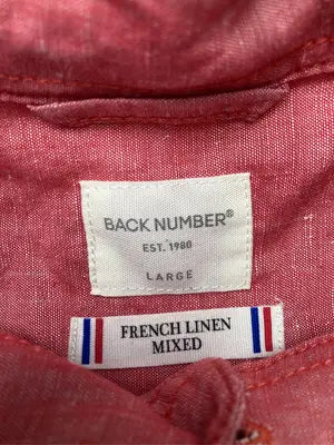 BACK NUMBER/バックナンバー/シャツ/ブラウス/トップス/レッド/LARGE