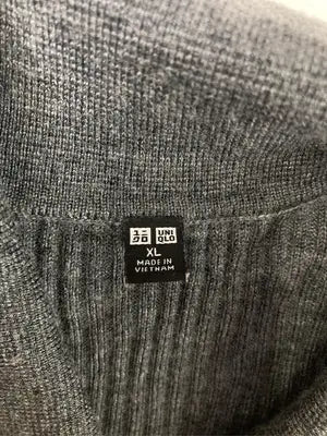 UNIQLO/ユニクロ/ニット/セーター/トップス/グレー/XL