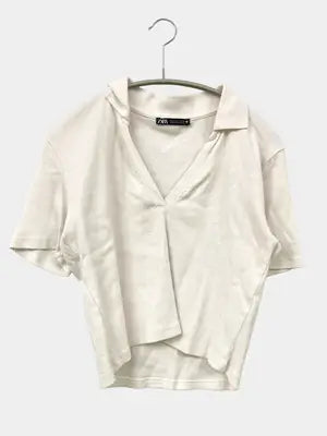 ZARA/ザラ/ポロシャツ/トップス/ホワイト/L
