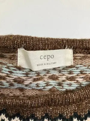 cepo/セポ/ニット/セーター/トップス/ブラウン/M