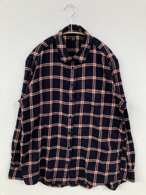 UNIQLO/ユニクロ/シャツ/ブラウス/トップス/ネイビー/L