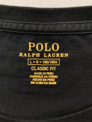 POLO/ポロ/Tシャツ/カットソー/トップス/ブラック/L