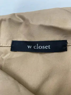 w closet/ダブルクローゼット/シャツワンピース/ワンピース/ドレス/ベージュ/F