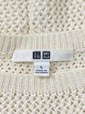 UNIQLO/ユニクロ/ニット/セーター/トップス/アイボリー/L