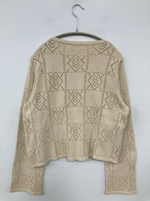 ニット/セーター/トップス/ベージュ/F