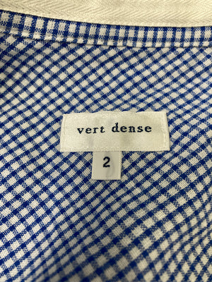 VertDense/シャツワンピース/ワンピース/ドレス/ブルー/2