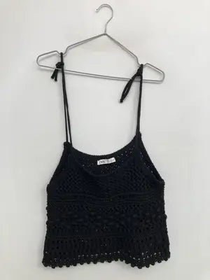 ZARA/ザラ/キャミソール/トップス/ブラック/USA S