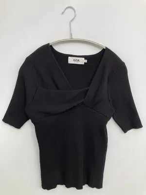 AZUL by MOUSSY/アズールバイマウジー/ニット/セーター/トップス/ブラック/S