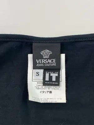 VERSACE/ヴェルサーチ/Tシャツ/カットソー/トップス/ブラック/S