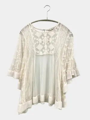 ZARA/ザラ/シャツ/ブラウス/トップス/アイボリー/XS