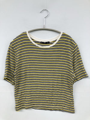ZARA/ザラ/Tシャツ/カットソー/トップス/イエロー/L
