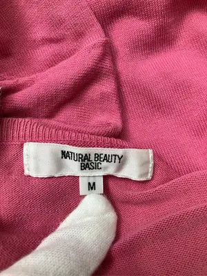 NATURAL BEAUTY BASIC/ナチュラルビューティーベーシック/ニット/セーター/トップス/ピンク/M