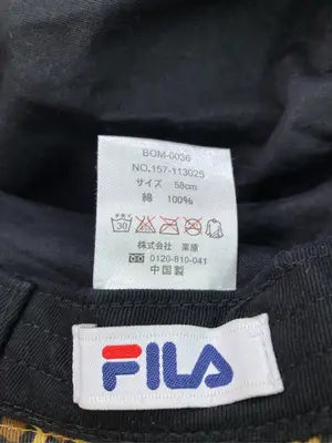 FILA/フィラ/バケットハット/帽子/ブラック/58cm