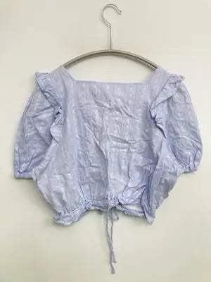continuer de NICE CLAUP/コンティニューデナイスクラップ/シャツ/ブラウス/トップス/スカイブルー