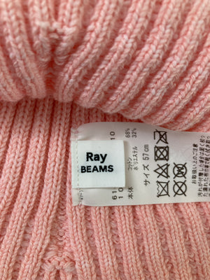Ray BEAMS/レイビームス/ニットキャップ/ビーニー/帽子/ピンク/57cm