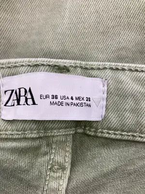 ZARA/ザラ/デニムパンツ/パンツ/ライトグリーン/EUR36