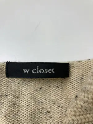 w closet/ダブルクローゼット/ニット/セーター/トップス/ベージュ