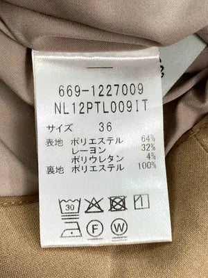 nano UNIVERSE/ナノユニバース/スラックス/パンツ/ベージュ/36