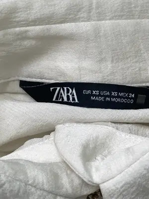 ZARA/ザラ/シャツ/ブラウス/トップス/アイボリー/USA XS