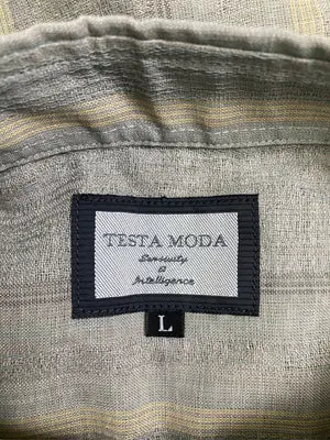 TESTA MODA/シャツ/ブラウス/トップス/ライトグリーン/L