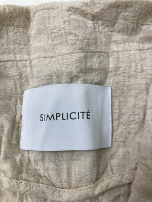 SIMPLICITE/サンプリシテ/テーラードジャケット/ジャケット/アウター/ベージュ