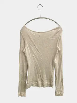 ZARA/ザラ/Tシャツ/カットソー/トップス/ベージュ/USA M