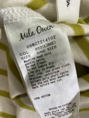 Mila Owen/ミラオーウェン/Tシャツ/カットソー/トップス/ライトグリーン/ONE SIZE