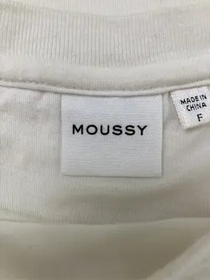 MOUSSY/マウジー/Tシャツ/カットソー/トップス/ホワイト/F