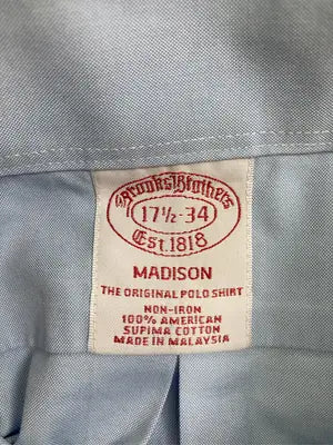 BROOKS BROTHERS/ブルックスブラザーズ/シャツ/ブラウス/トップス/スカイブルー/17 1/2-34