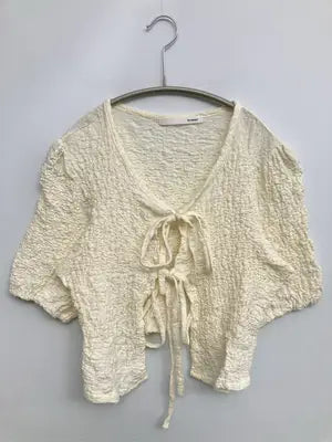 by muni:r/バイムニール/Tシャツ/カットソー/トップス/ホワイト/F