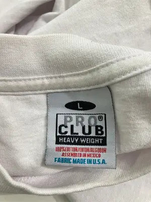 PRO CLUB/Tシャツ/カットソー/トップス/ホワイト/L