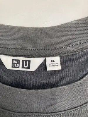 UNIQLO U/ユニクロユー/Tシャツ/カットソー/トップス/グレー/XL