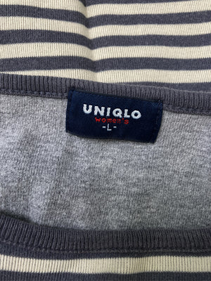 UNIQLO/ユニクロ/Tシャツ/カットソー/トップス/グレー/L