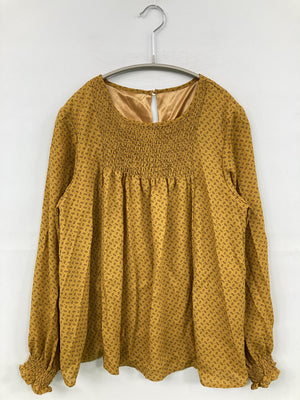 grove/グローブ/シャツ/ブラウス/トップス/イエロー/M