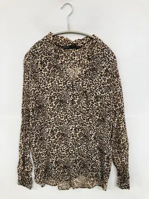 ZARA/ザラ/シャツ/ブラウス/トップス/ベージュ/EUR M/USA M/MEX 28