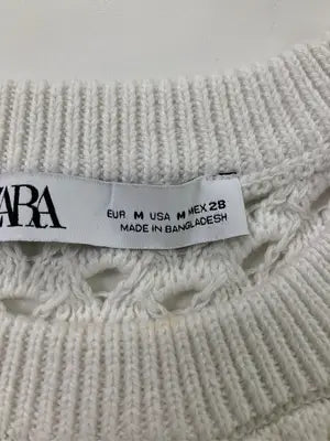 ZARA/ザラ/Tシャツ/カットソー/トップス/ホワイト/EUR M