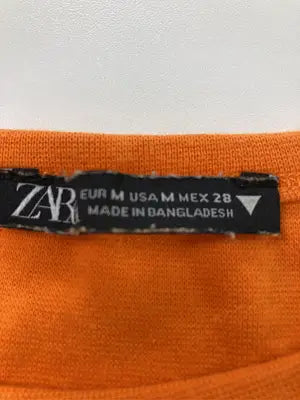 ZARA/ザラ/Tシャツ/カットソー/トップス/オレンジ/M