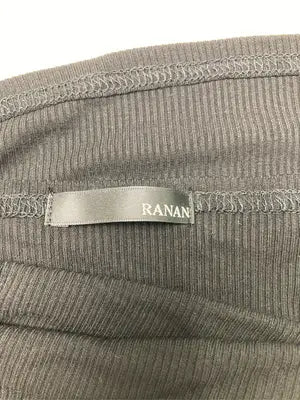 Ranan/ラナン/Tシャツ/カットソー/トップス/ブラック/M  バスト79～87　身長154～162