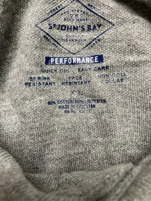 ST JOHN'S BAY/セントジョンズベイ/ポロシャツ/トップス/グレー/XL