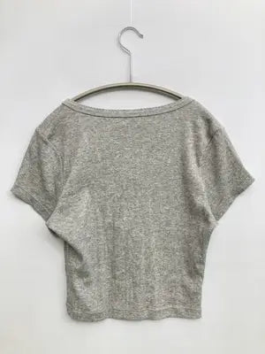 UNIQLO/ユニクロ/Tシャツ/カットソー/トップス/グレー/M