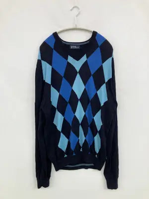 MARKS & SPENCER/ニット/セーター/トップス/ネイビー/XL