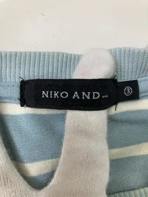 niko and .../ニコアンド/Tシャツ/カットソー/トップス/スカイブルー/M