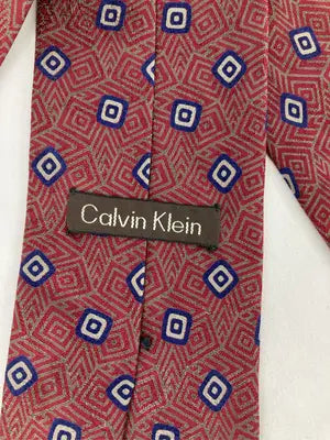 Calvin Klein/カルバンクライン/ネクタイ/ファッション雑貨/レッド